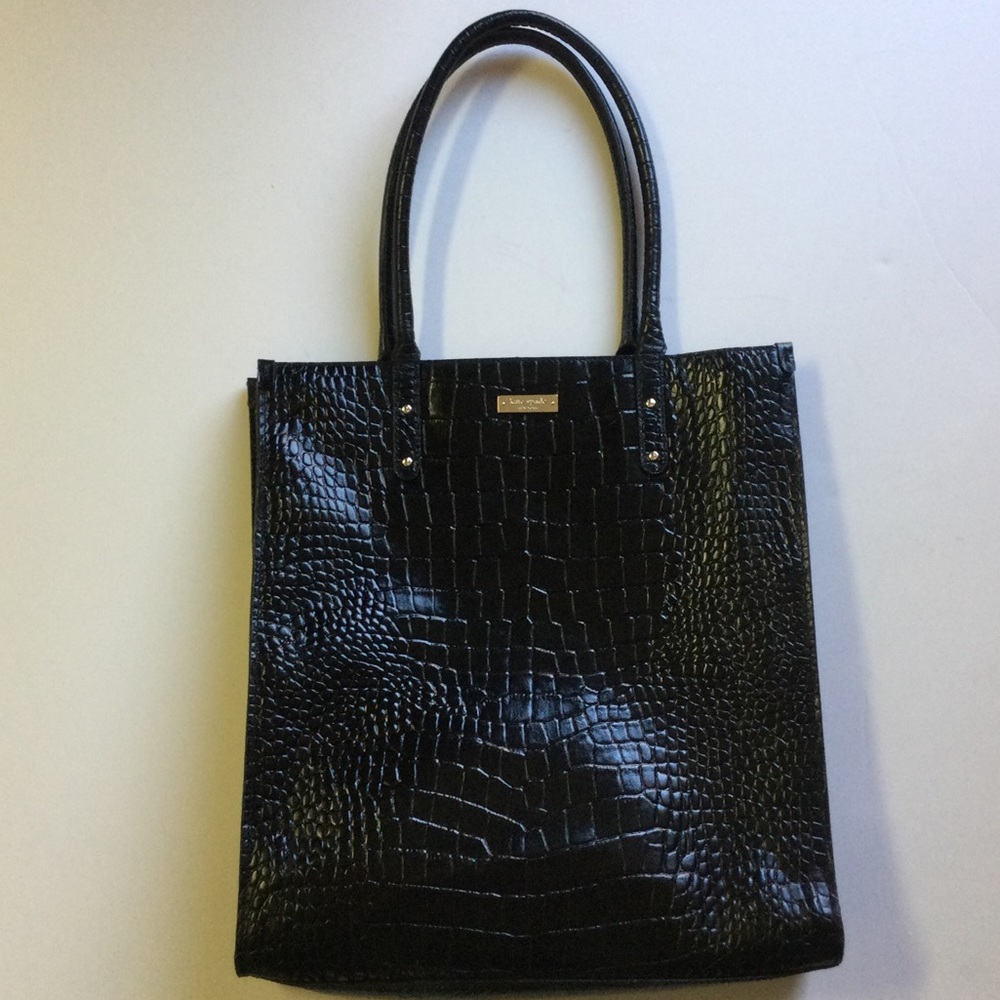 Kate Spade Tall Croc Embossed Tote
